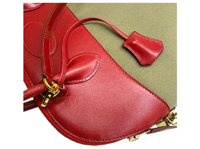 Hermès Borsa a mano Hermes Borsa a spalla Bolide 35 Rosso Cachi - vista 13