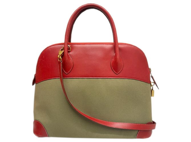 Hermès Borsa a mano Hermes Borsa a spalla Bolide 35 Rosso Cachi - vista 2