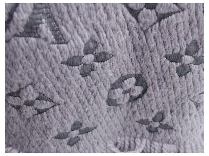 Sciarpa Monogram Louis Vuitton Mania Grigio Perla - vista 10