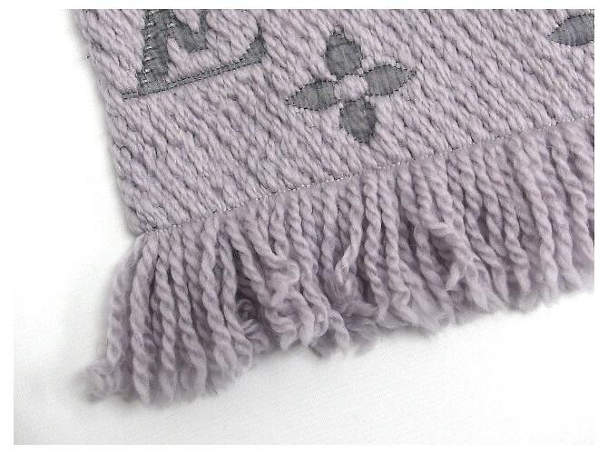 Sciarpa Monogram Louis Vuitton Mania Grigio Perla - vista 7