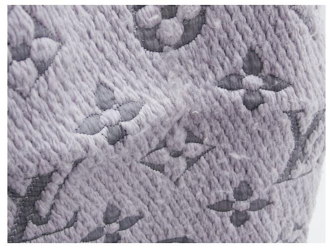 Sciarpa Monogram Louis Vuitton Mania Grigio Perla - vista 8