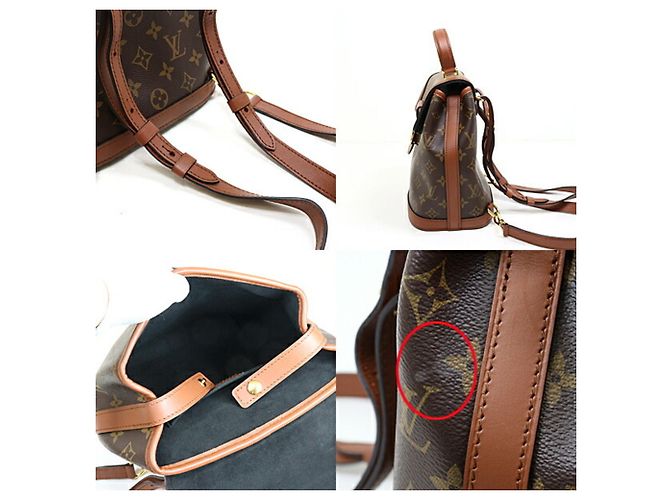 Zaino Dauphine M45142 di Louis Vuitton Marrone Beige Monogramma - vista 3