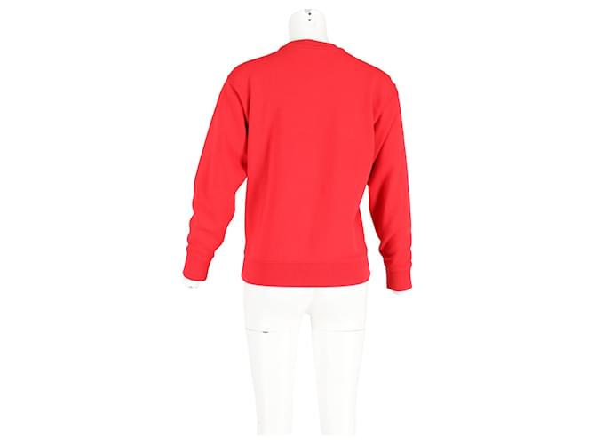 Kenzo Tiger Grafikpullover aus roter Baumwolle - Ansicht 6