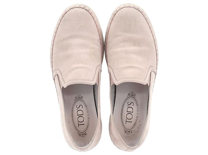 Zapatillas Slip-On Tod's en ante rosa pastel - vista 4