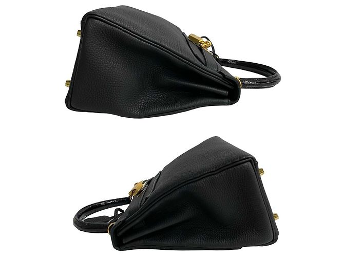 Hermès Hermes Kelly Touch 28 Togo Crocodile Bag Black - view 6