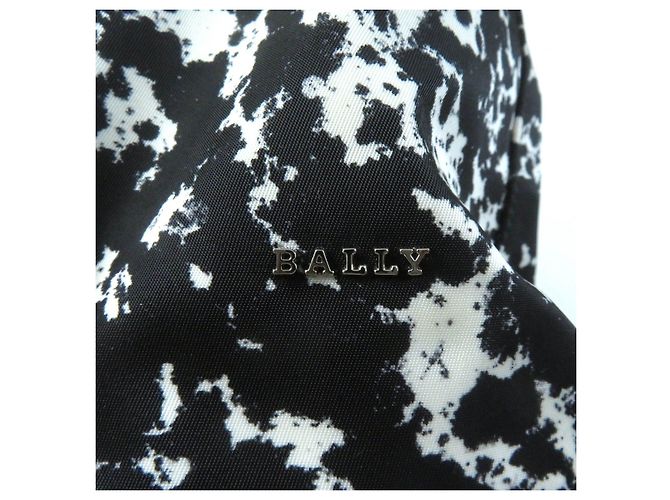 BALLY WOLFSON Leder Tragetasche Schwarz Weiß - Ansicht 10