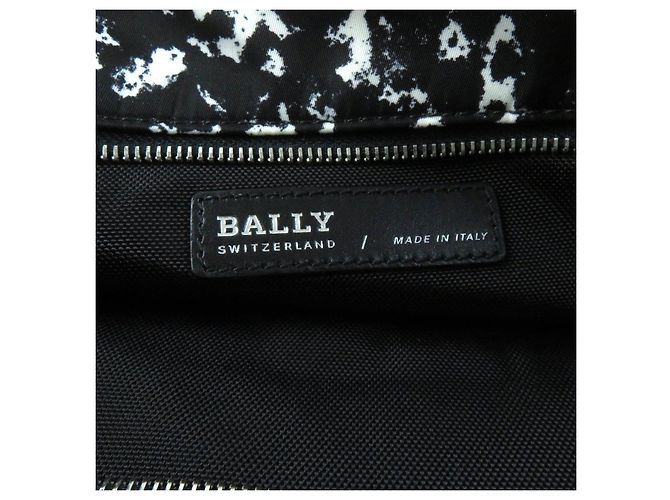 BALLY WOLFSON Leder Tragetasche Schwarz Weiß - Ansicht 11