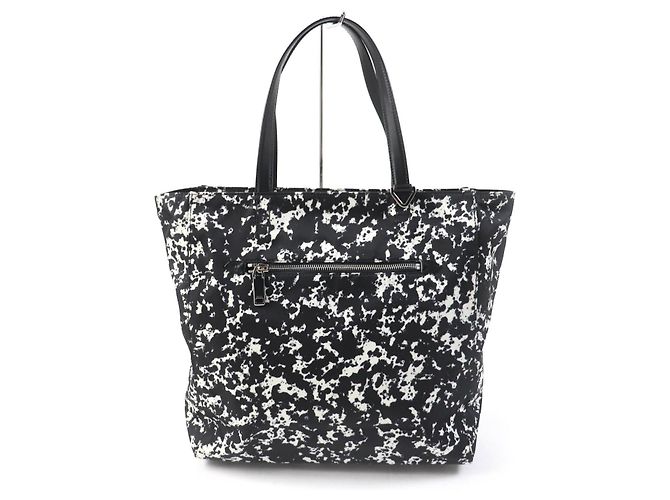 BALLY WOLFSON Leder Tragetasche Schwarz Weiß - Ansicht 3