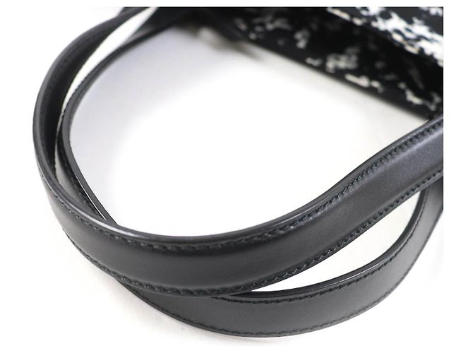 BALLY WOLFSON Leder Tragetasche Schwarz Weiß - Ansicht 6