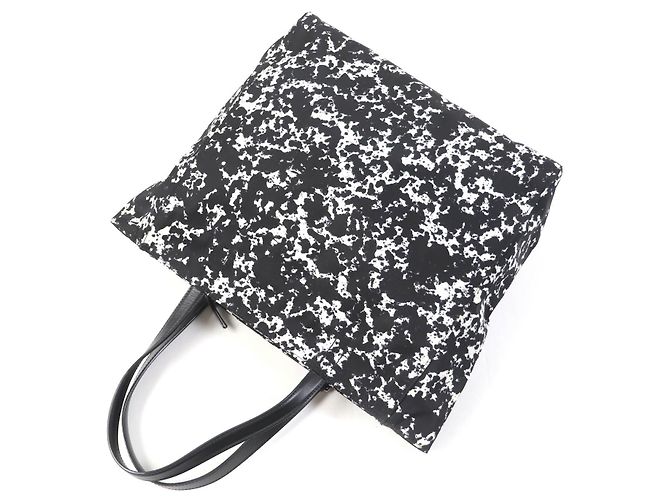 BALLY WOLFSON Leder Tragetasche Schwarz Weiß - Ansicht 8