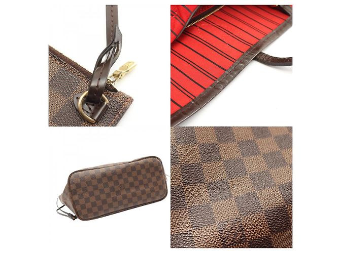 Sac tote Neverfull MM Damier Louis Vuitton N40599 Marron - vue 10