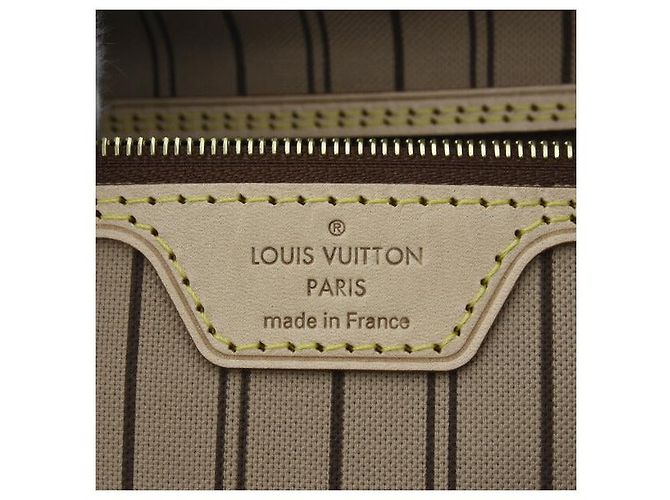 Tote Monogram Neverfull MM M46975 de Louis Vuitton Beige - vue 6