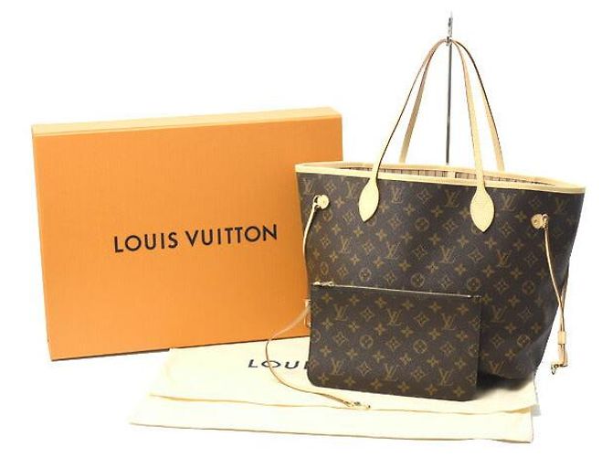 Tote Monogram Neverfull MM M46975 de Louis Vuitton Beige - vue 8