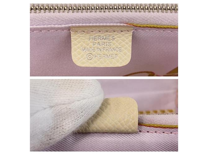 Hermès Hermes Azap Silk'in Compact Wallet White - view 9