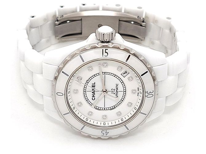 Chanel J12 H1629 White Ceramic Diamond Watch - view 2
