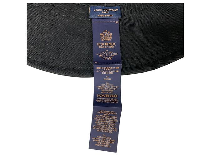 Cappello bucket LV Filigram M7286S di Louis Vuitton Nero - vista 4