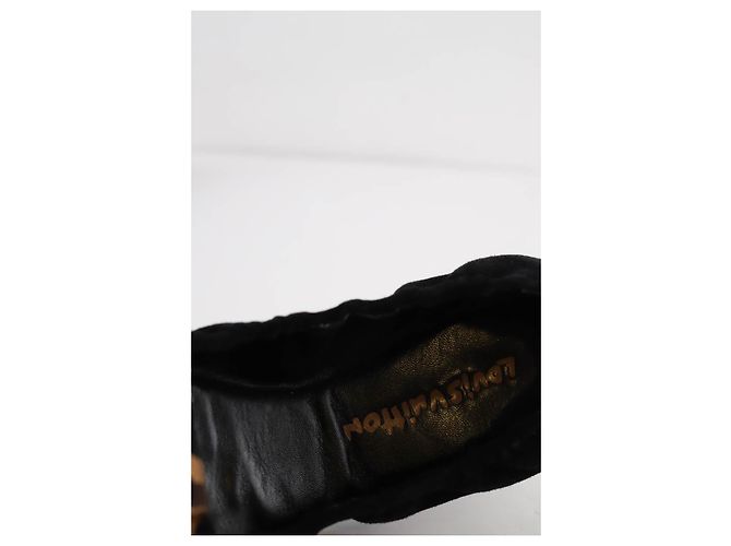 Louis Vuitton Wildleder-Ballerinas Schwarz - Ansicht 5