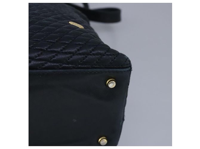 BALLY Borsa a Spalla in Pelle Trapuntata con Catena Navy Auth ti2299 Blu navy - vista 11