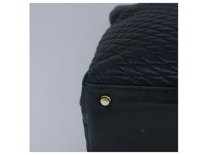 BALLY Borsa a Spalla in Pelle Trapuntata con Catena Navy Auth ti2299 Blu navy - vista 12
