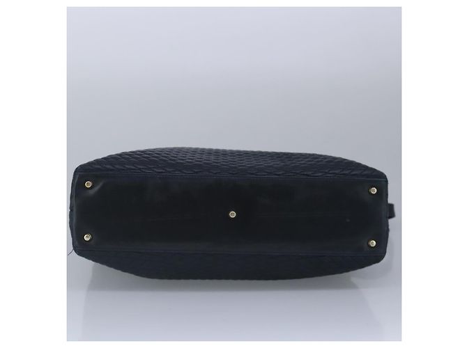 BALLY Borsa a Spalla in Pelle Trapuntata con Catena Navy Auth ti2299 Blu navy - vista 9