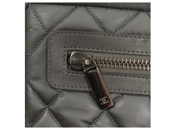 CHANEL Borsa a Spalla Cococoon Argento CC Auth bs19808 - vista 15