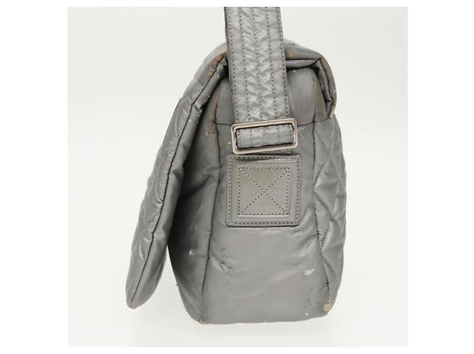 CHANEL Borsa a Spalla Cococoon Argento CC Auth bs19808 - vista 4