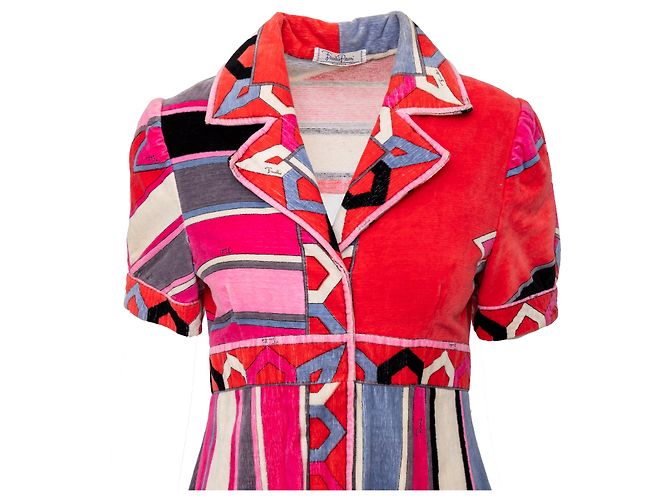Samtkleid Emilio Pucci Mehrfarben - Ansicht 3