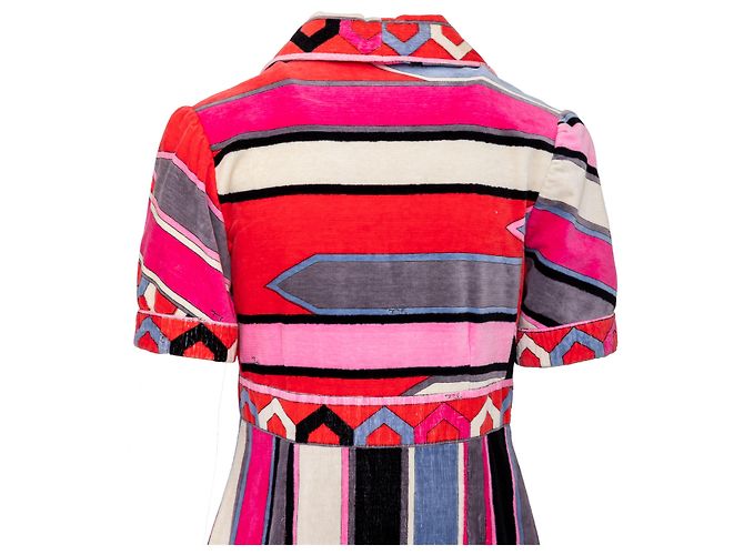 Samtkleid Emilio Pucci Mehrfarben - Ansicht 4