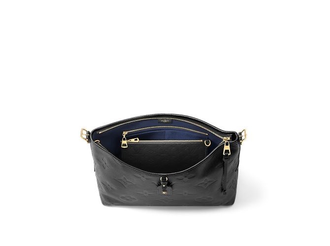 Louis Vuitton Carryall MM Schwarz Monogramm Empreinte Leder - Ansicht 2