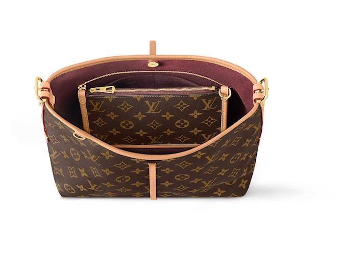 Borsa Louis Vuitton Carryall PM Monogramma Marrone - vista 2