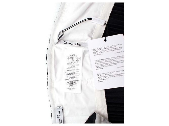 Christian Dior Falda asimétrica plisada azul marino Dior - vista 3