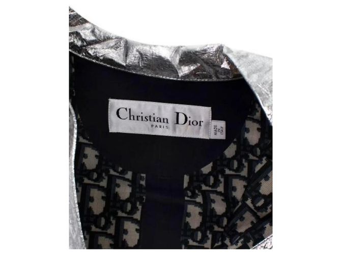 Set Giacca e Mini Gonna in Pelle Metallica Christian Dior - vista 11