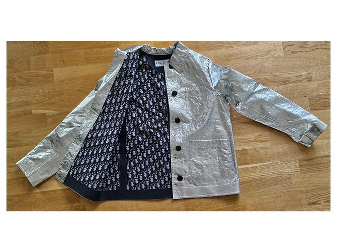 Set Giacca e Mini Gonna in Pelle Metallica Christian Dior - vista 4