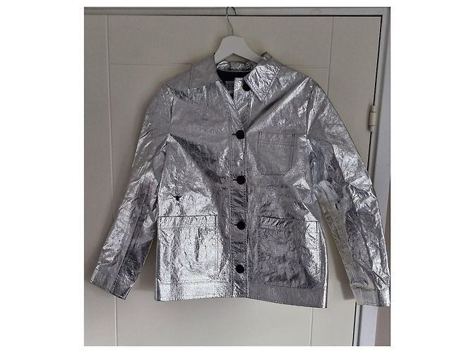 Set Giacca e Mini Gonna in Pelle Metallica Christian Dior - vista 6