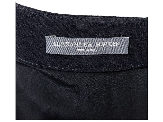 Vestido mini A-line Alexander McQueen Negro - vista 13