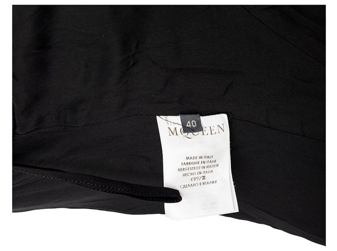 Vestido mini A-line Alexander McQueen Negro - vista 14