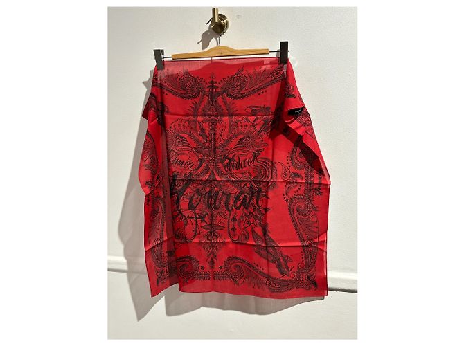 Écharpes GIVENCHY T. Coton Rouge - vue 3