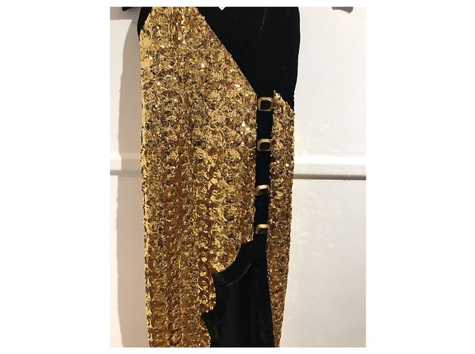 Autre Marque RAISA VANESSA Kleider T.International S Polyester Golden - Ansicht 3