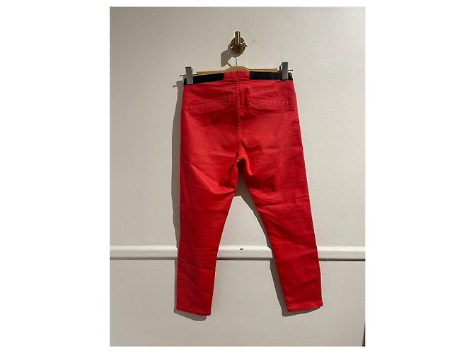 Jeans HELMUT LANG T.US 28 Cotone Rosso - vista 3