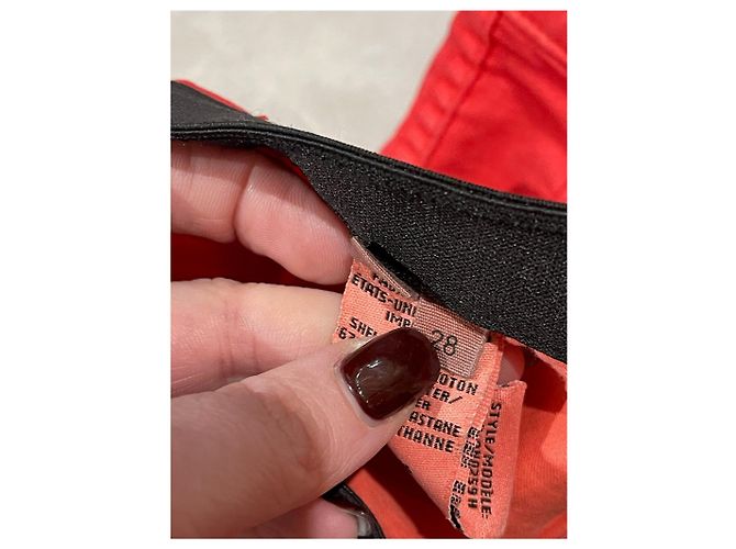 Jeans HELMUT LANG T.US 28 Cotone Rosso - vista 5