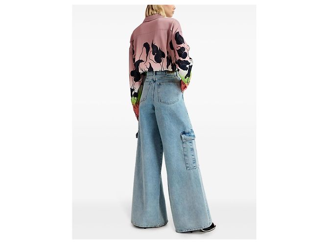 Essentiel Antwerp Gnome Jeans Indigo Blau Weites Bein - Ansicht 4