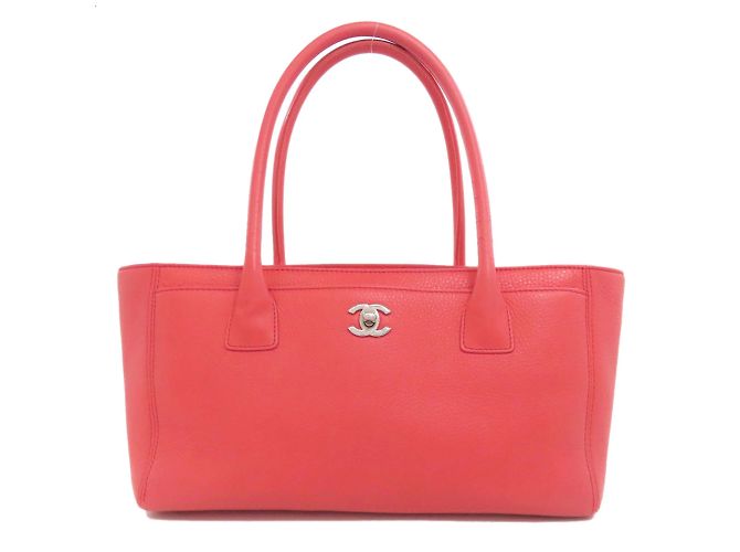 Borsa Executive Chanel in Pelle di Vitello Rosa - vista 11