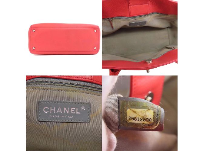 Borsa Executive Chanel in Pelle di Vitello Rosa - vista 4