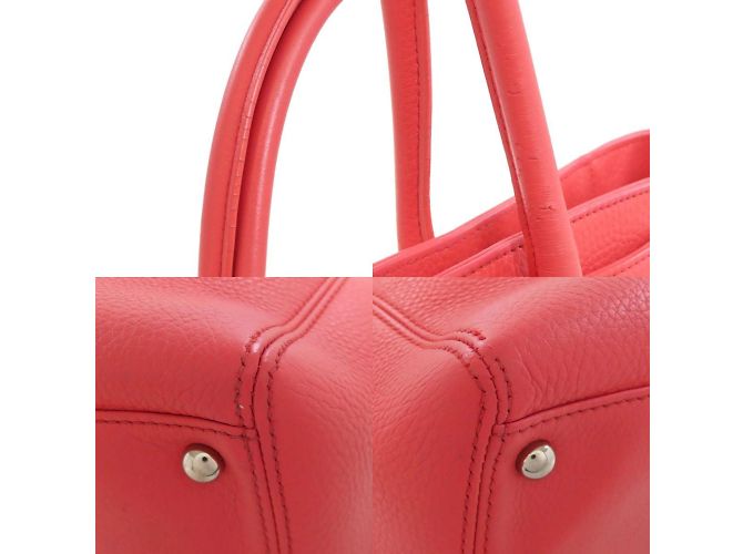 Borsa Executive Chanel in Pelle di Vitello Rosa - vista 9