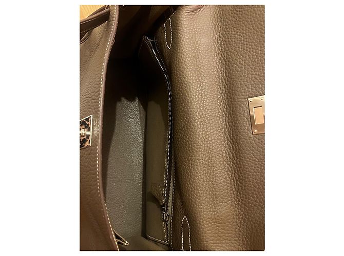 Kelly 32 Etoupe Clemence Hermès Turchese - vista 13