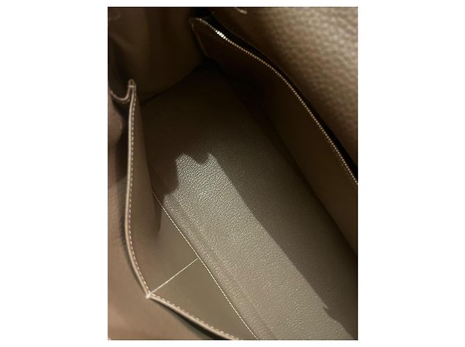 Kelly 32 Etoupe Clemence Hermès Turchese - vista 14