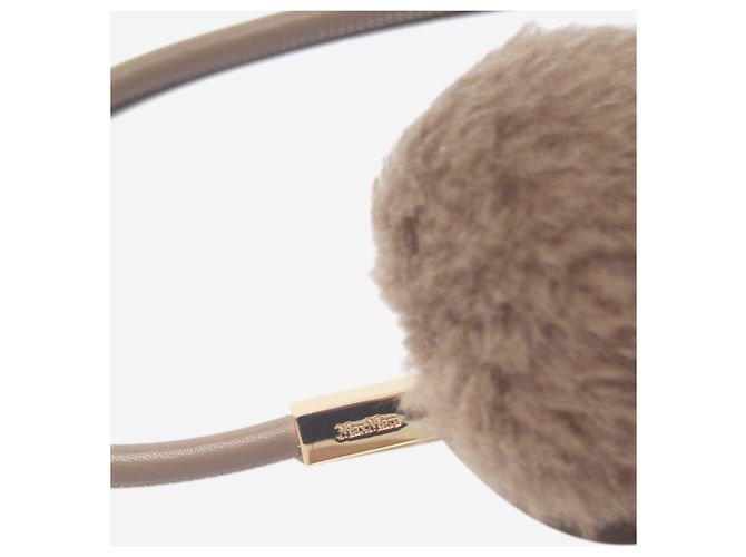 Max Mara Taupe Pom-Pom Tubular belt - view 6