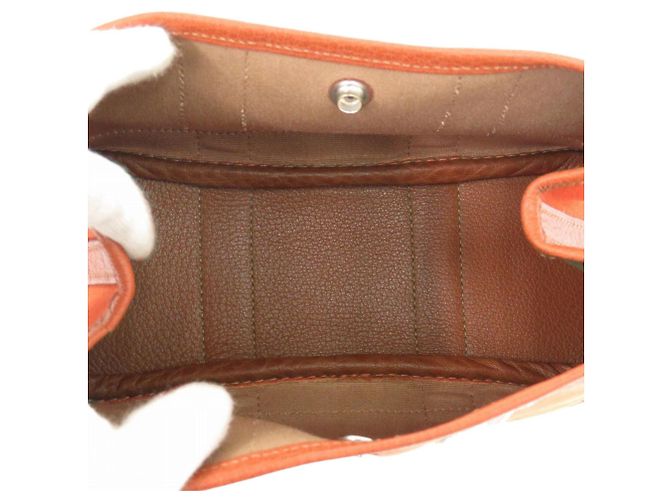 Hermès Pochette Hermes Garden TTPM in Potiron Arancione - vista 6