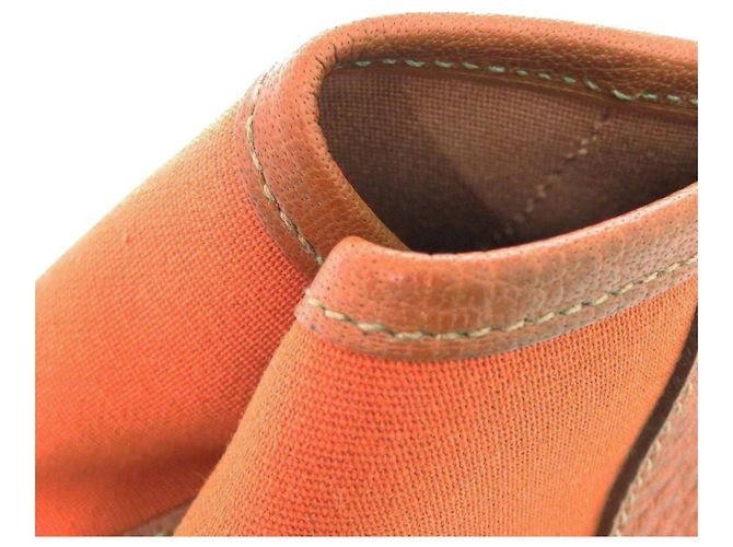 Hermès Pochette Hermes Garden TTPM in Potiron Arancione - vista 8