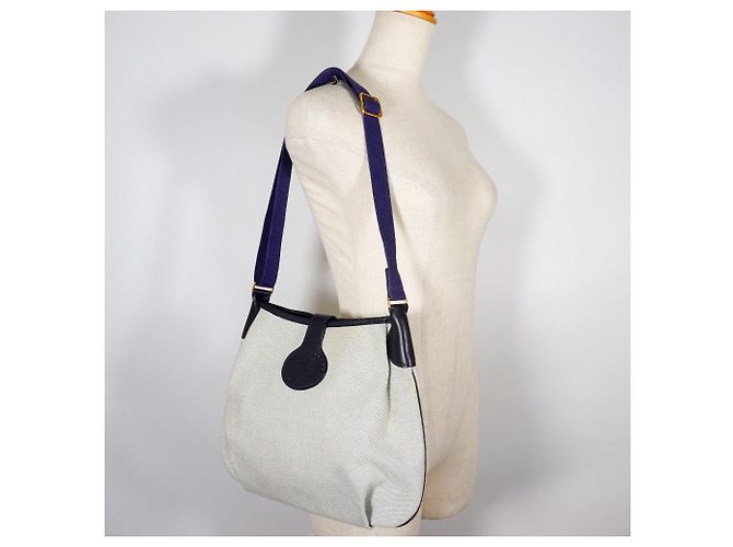 Hermès Borsa a Spalla Rodeo Hermes Grigia/Navy Grigio - vista 13